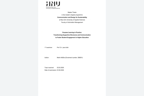 Meine Masterarbeit